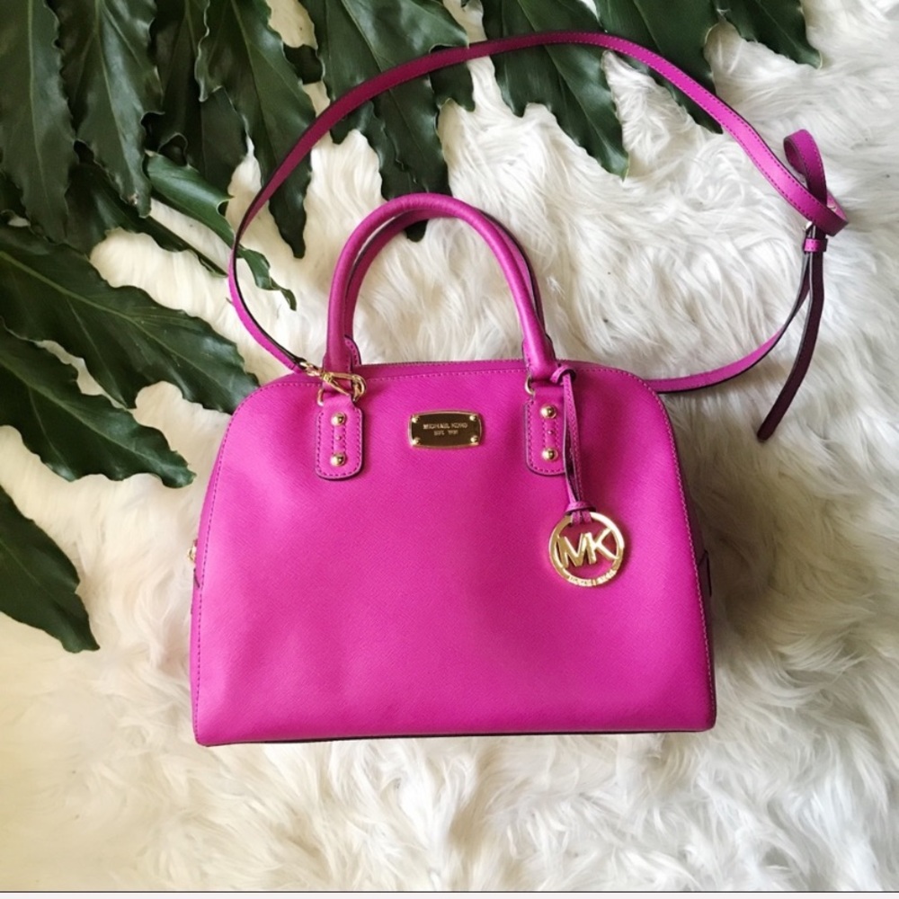 Michael Kors Pink Cindy Large Satchel